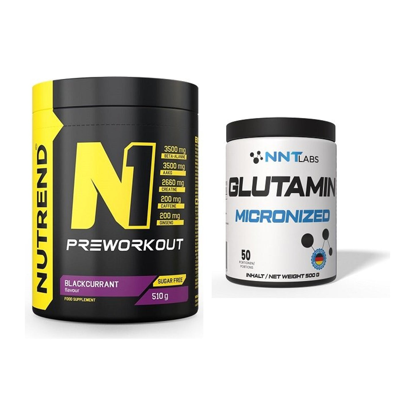 Trainings-Set: Nutrend N1 Preworkout + NNT Glutamin – alle enthaltenen Artikel