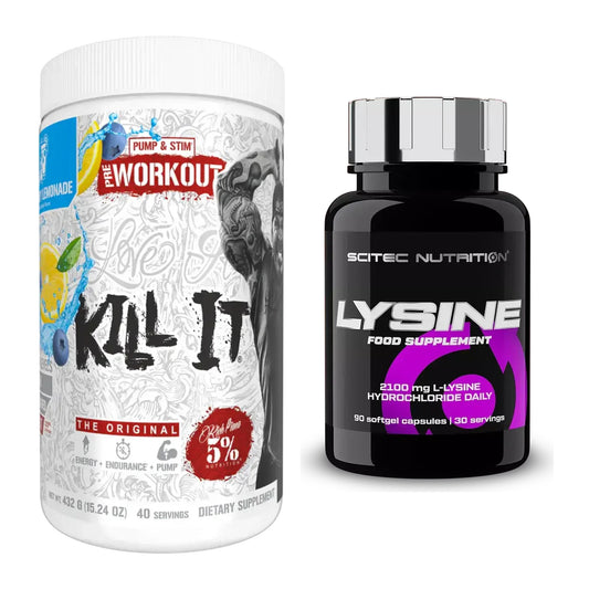 Trainings-Set: Rich Piana 5% Nutrition Kill It + Scitec Lysine – alle enthaltenen Artikel