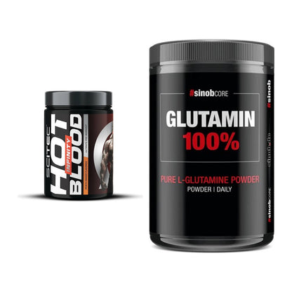 Trainings-Set: Scitec Hot Blood INFINITY + Sinob Core L-Glutamin – alle enthaltenen Artikel