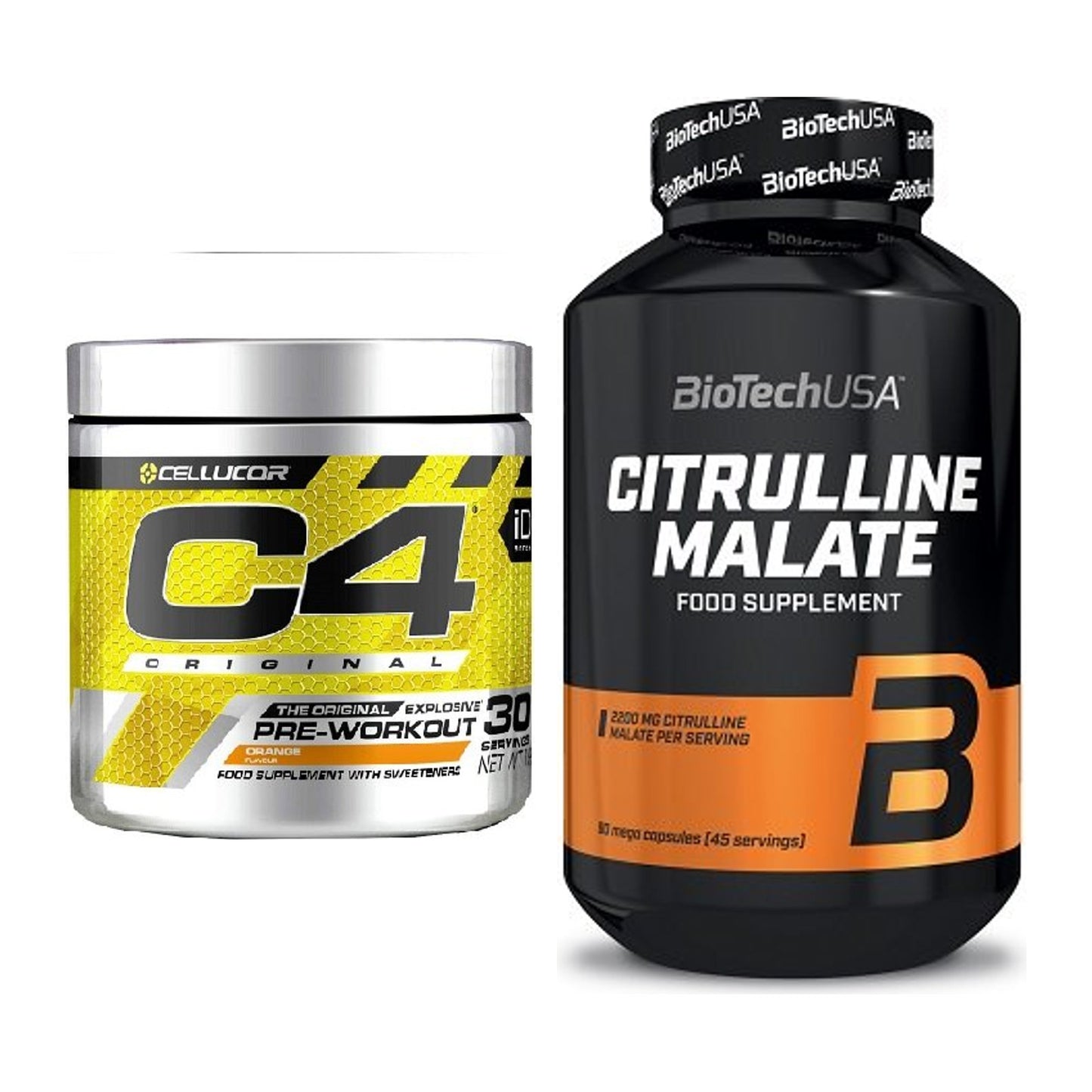 Trainings-Set: Cellucor C4 Original + BioTech Citrulline Malate – alle enthaltenen Artikel