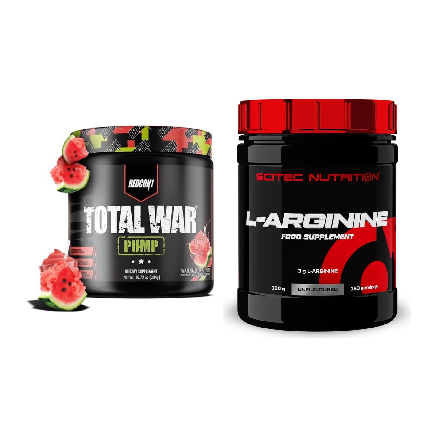 Trainings-Set: Redcon1 Total War PUMP + Scitec Arginin – alle enthaltenen Artikel