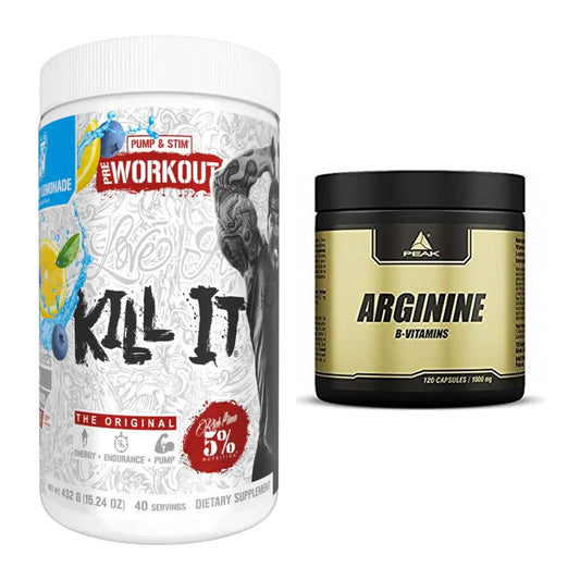 Trainings-Set: Rich Piana 5% Nutrition Kill It + Peak Arginin – alle enthaltenen Artikel