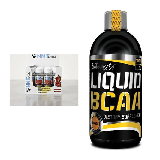Trainings-Set: NNT Extreme Pump Shot + BioTech Liquid BCAA – alle enthaltenen Artikel