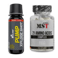 Trainings-Set: Olimp Pump Xplode Shot + MST 21 Amino Acids – alle enthaltenen Artikel