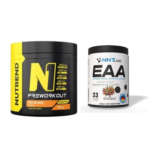 Trainings-Set: Nutrend N1 Preworkout 255g NEU + NNT EAA – alle enthaltenen Artikel