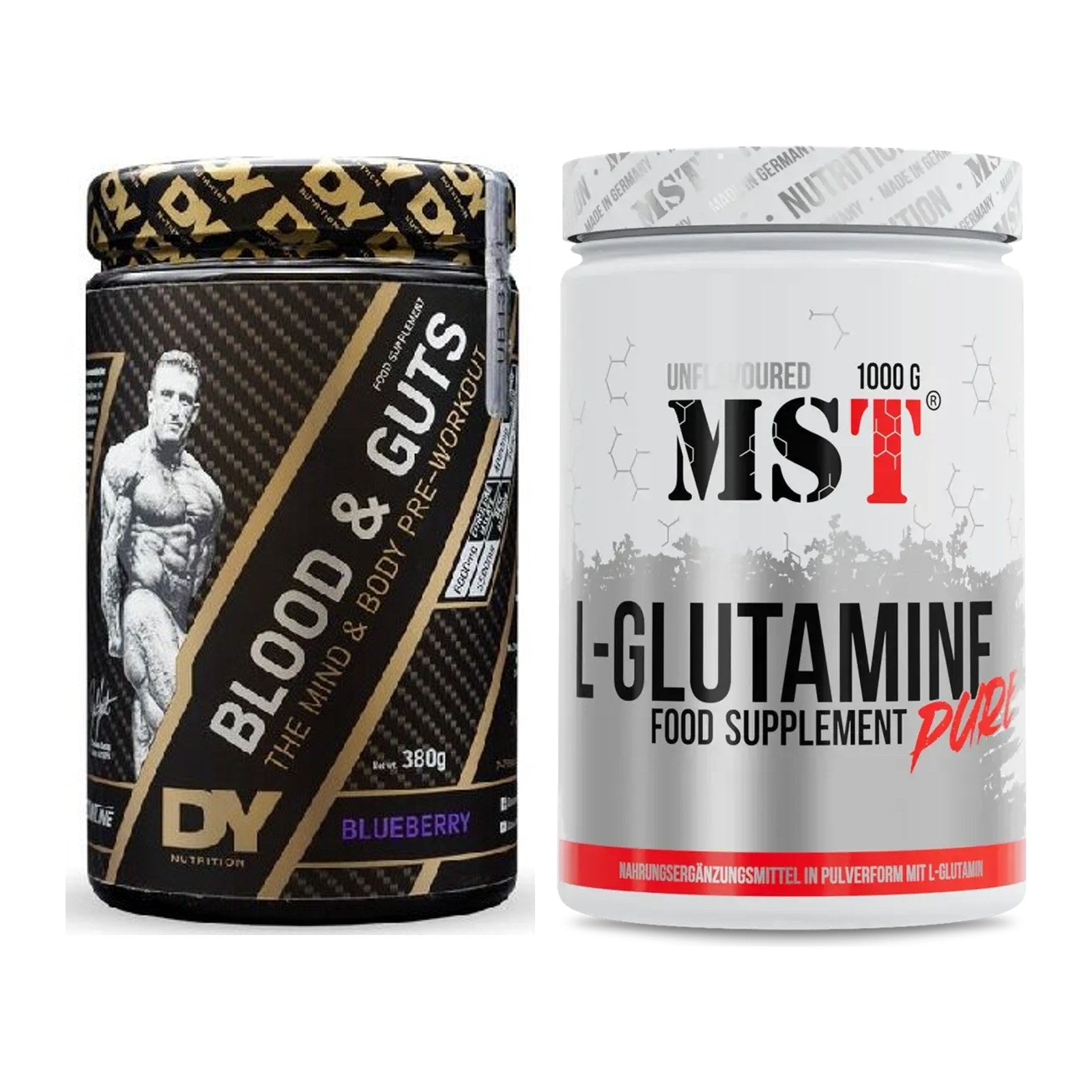 Trainings-Set: DY Nutrition Blood&Guts + MST Glutamine – alle enthaltenen Artikel