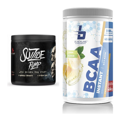 Trainings-Set: #GYMJUICE SUIZIDE PUMP + Blackline Supplements BCAA – alle enthaltenen Artikel