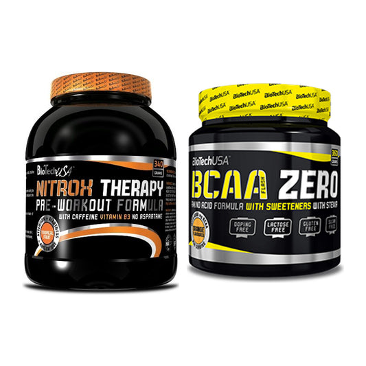 Trainings-Set: BioTech NitroX Therapy + BioTech BCAA Zero – alle enthaltenen Artikel