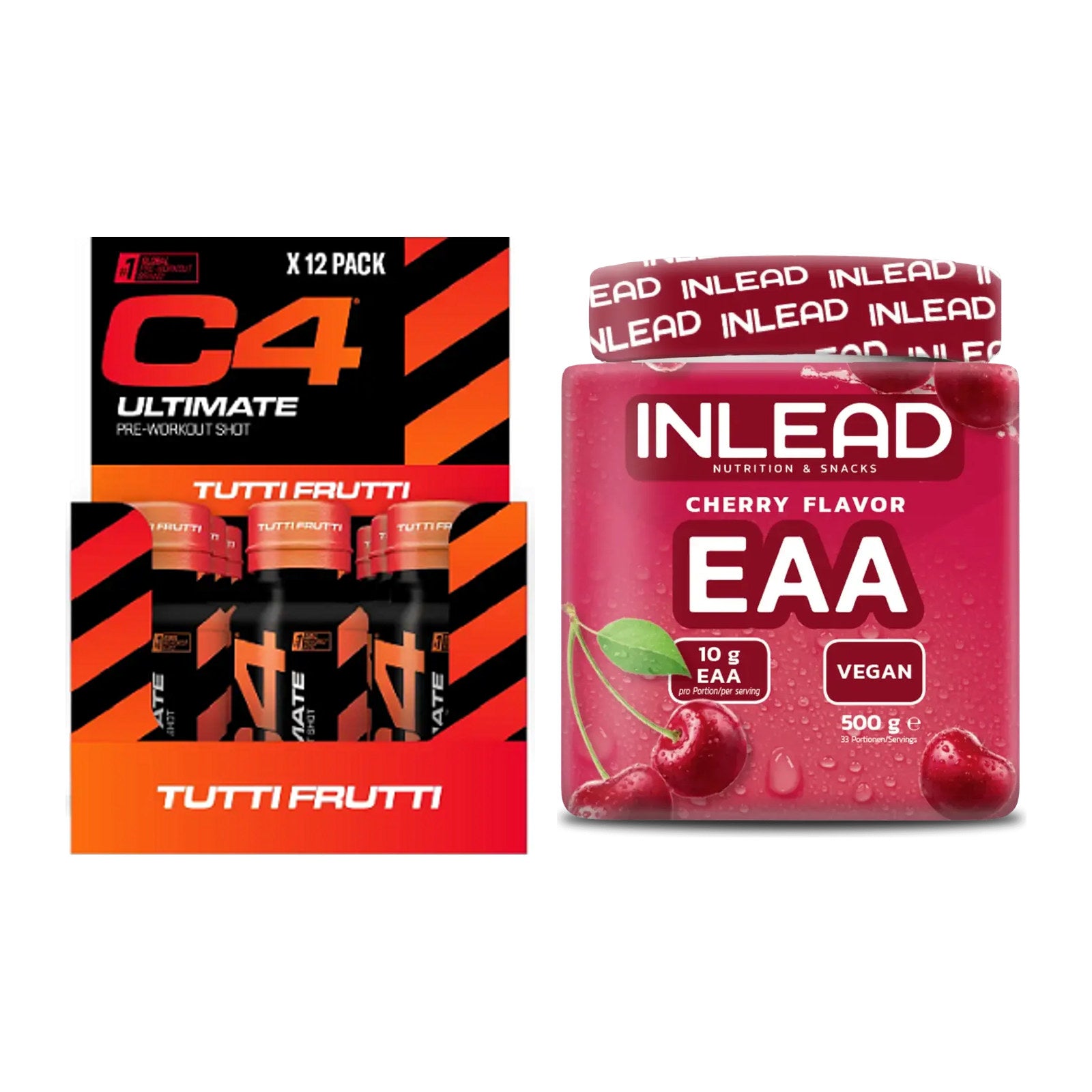 Trainings-Set: Cellucor C4 Ultimate Pre-Workout + INLEAD EAA – alle enthaltenen Artikel
