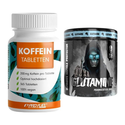 Trainings-Set: ProFuel Koffein (200mg) + Skull Labs Glutamine – alle enthaltenen Artikel