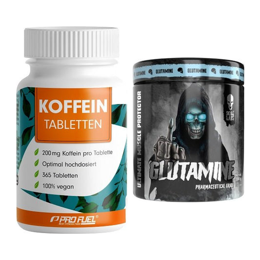 Trainings-Set: ProFuel Koffein (200mg) + Skull Labs Glutamine – alle enthaltenen Artikel