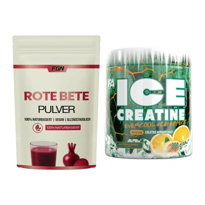 Trainings-Set: FGN Rote Beete Pulver + FA Nutrition ICE Creatine – alle enthaltenen Artikel