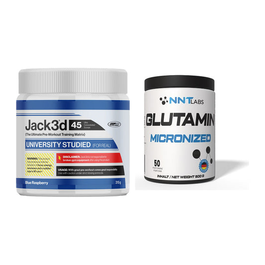 Trainings-Set: USP Labs Jack3d 45 Serv. + NNT Glutamin – alle enthaltenen Artikel