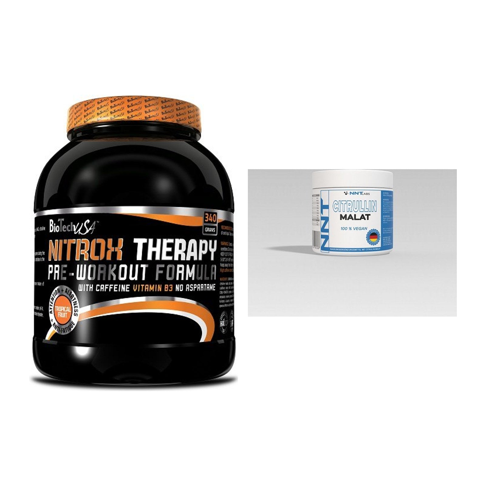 Trainings-Set: BioTech NitroX Therapy + NNT Citrullin – alle enthaltenen Artikel
