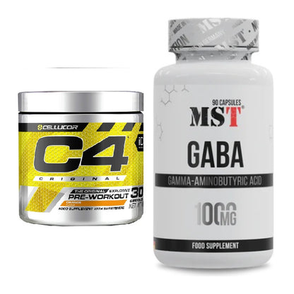 Trainings-Set: Cellucor C4 Original 30Serv. + MST GABA 1000mg – alle enthaltenen Artikel