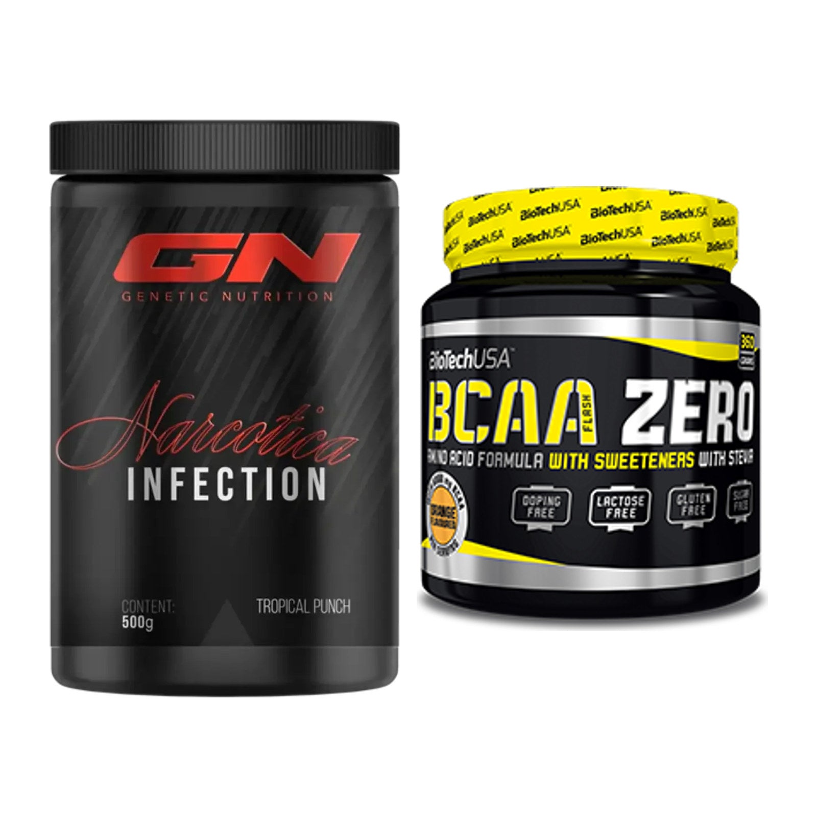 Trainings-Set: GN Narcotica Infection + BioTech BCAA Zero – alle enthaltenen Artikel