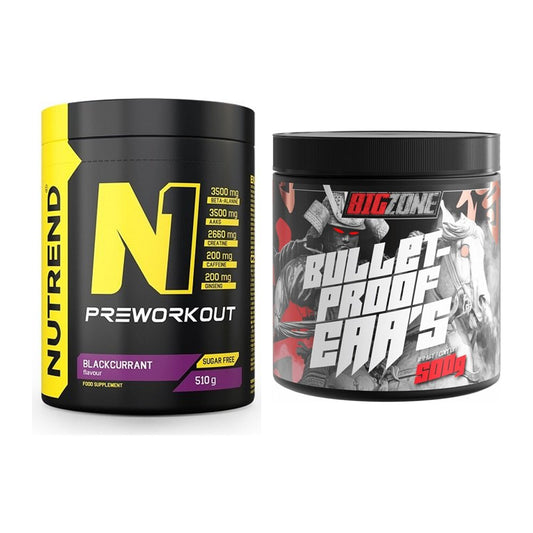Trainings-Set: Nutrend N1 Preworkout + Big Zone Bulletproof EAA's – alle enthaltenen Artikel