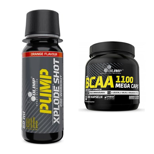 Trainings-Set: Olimp Pump Xplode Shot + Olimp BCAA Mega Caps – alle enthaltenen Artikel