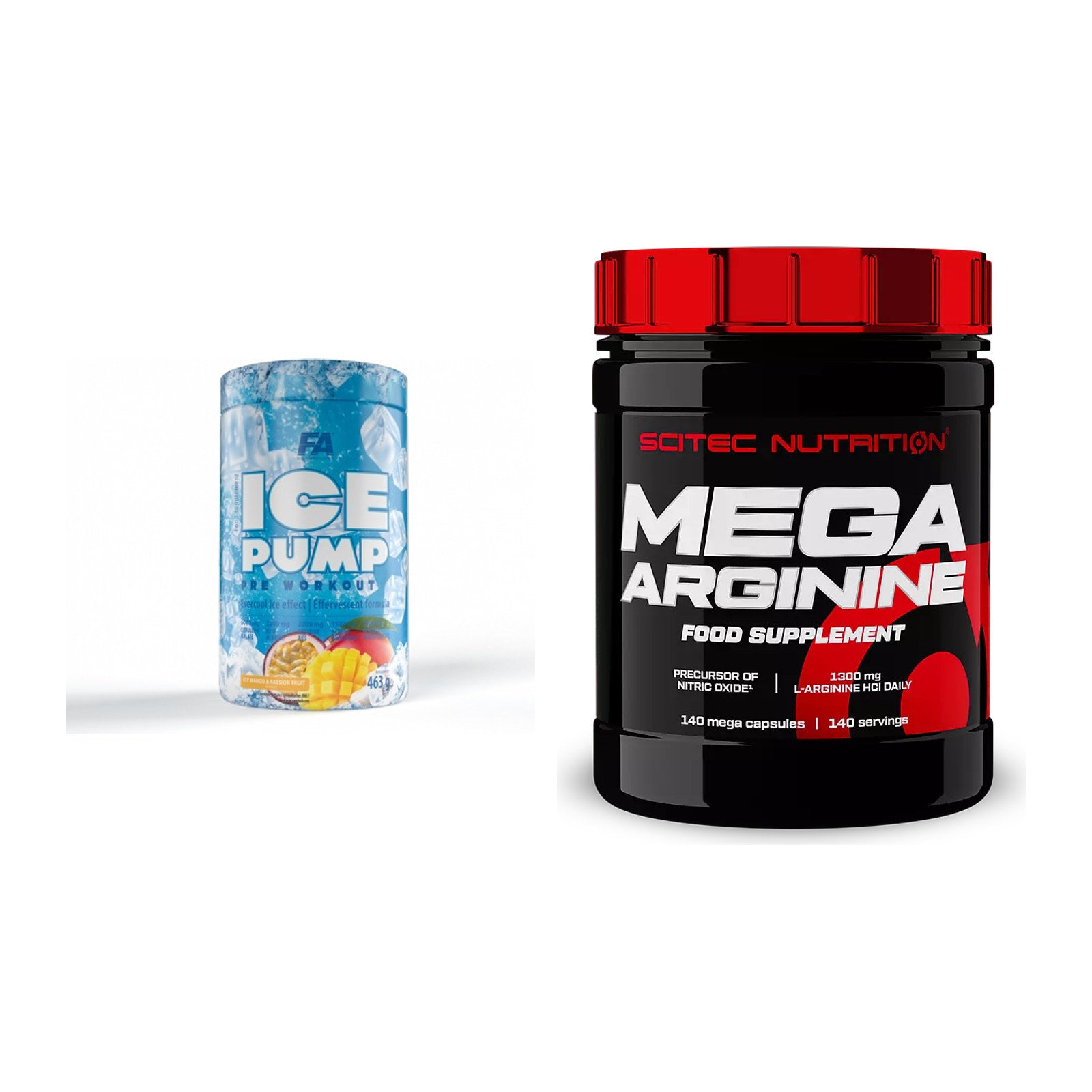 Trainings-Set: FA Nutrition ICE Pump + Scitec Mega Arginine – alle enthaltenen Artikel
