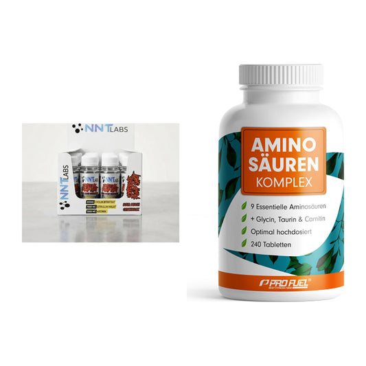 Trainings-Set: NNT Extreme Pump Shot + ProFuel Aminosäuren Komplex 240 – alle enthaltenen Artikel