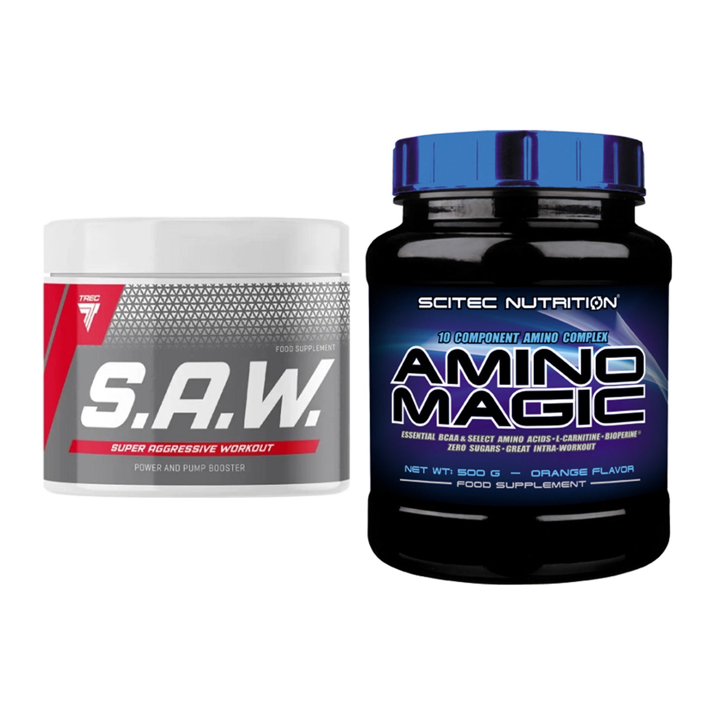 Trainings-Set: Trec Nutrition SAW Booster + Scitec Amino Magic – alle enthaltenen Artikel