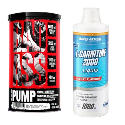 Trainings-Set: BAD ASS Pump + Body Attack L-Carnitine Liquid – alle enthaltenen Artikel