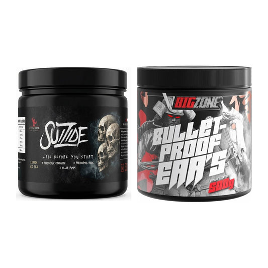 Trainings-Set: #GYMJUICE SUIZIDE Booster + Big Zone Bulletproof EAA's – alle enthaltenen Artikel