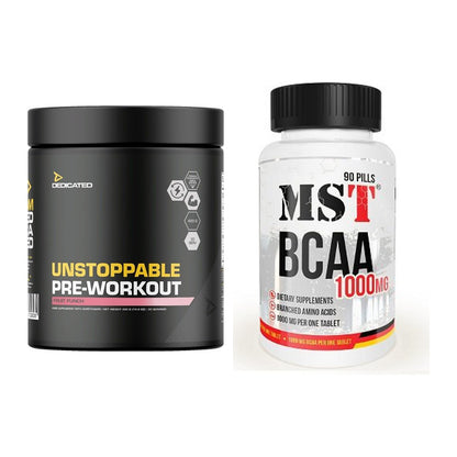 Trainings-Set: Dedicated Unstoppable + MST BCAA 1000 (90 Tabl.) – alle enthaltenen Artikel