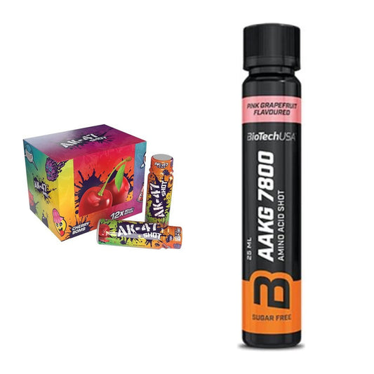 Trainings-Set: AK47 Labs AK47 Shots + BioTech AAKG 7800 – alle enthaltenen Artikel