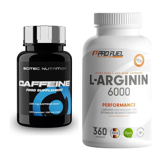 Trainings-Set: Scitec Caffeine + ProFuel L-Arginin 6000 – alle enthaltenen Artikel