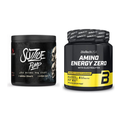 Trainings-Set: #GYMJUICE SUIZIDE PUMP + BioTech Amino Energy Zero – alle enthaltenen Artikel
