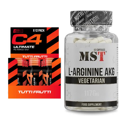 Trainings-Set: Cellucor C4 Ultimate + MST Arginin AAKG 1178mg – alle enthaltenen Artikel