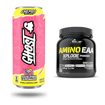 Trainings-Set: Ghost Energy + Olimp Amino EAA Xplode- 520g – alle enthaltenen Artikel