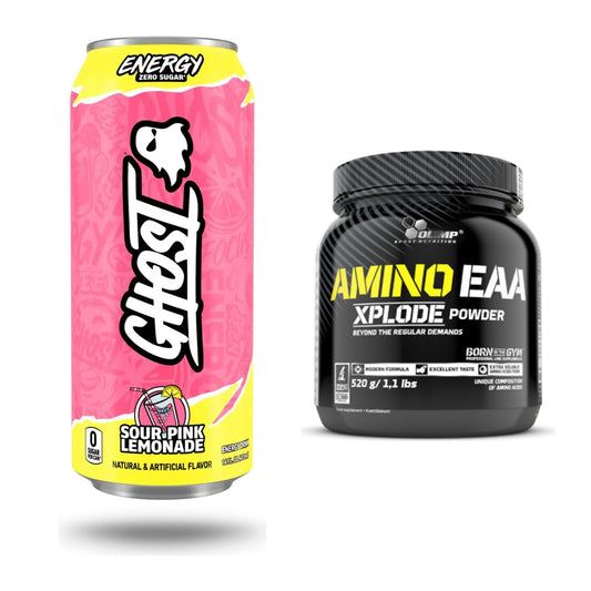 Trainings-Set: Ghost Energy + Olimp Amino EAA Xplode- 520g – alle enthaltenen Artikel