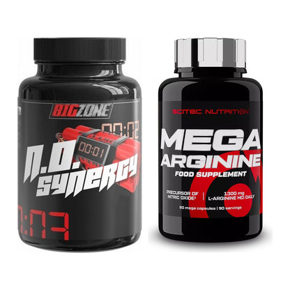 Trainings-Set: Big Zone N.O Synergy + Scitec Mega Arginine – alle enthaltenen Artikel