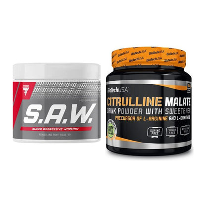 Trainings-Set: Trec Nutrition SAW Booster + BioTech Citrulline Malate – alle enthaltenen Artikel