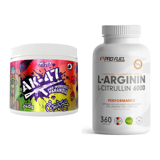 Trainings-Set: AK47 Labs Pre-Workout + ProFuel L-Arginin – alle enthaltenen Artikel