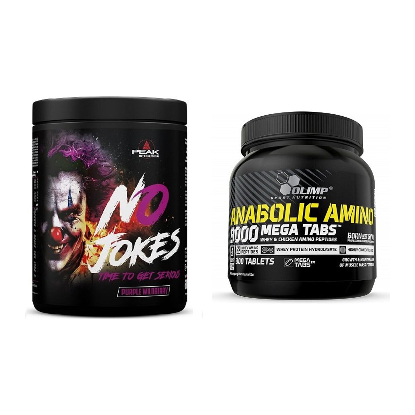 Trainings-Set: Peak No Jokes + Olimp Anabolic Amino 9000 Mega – alle enthaltenen Artikel
