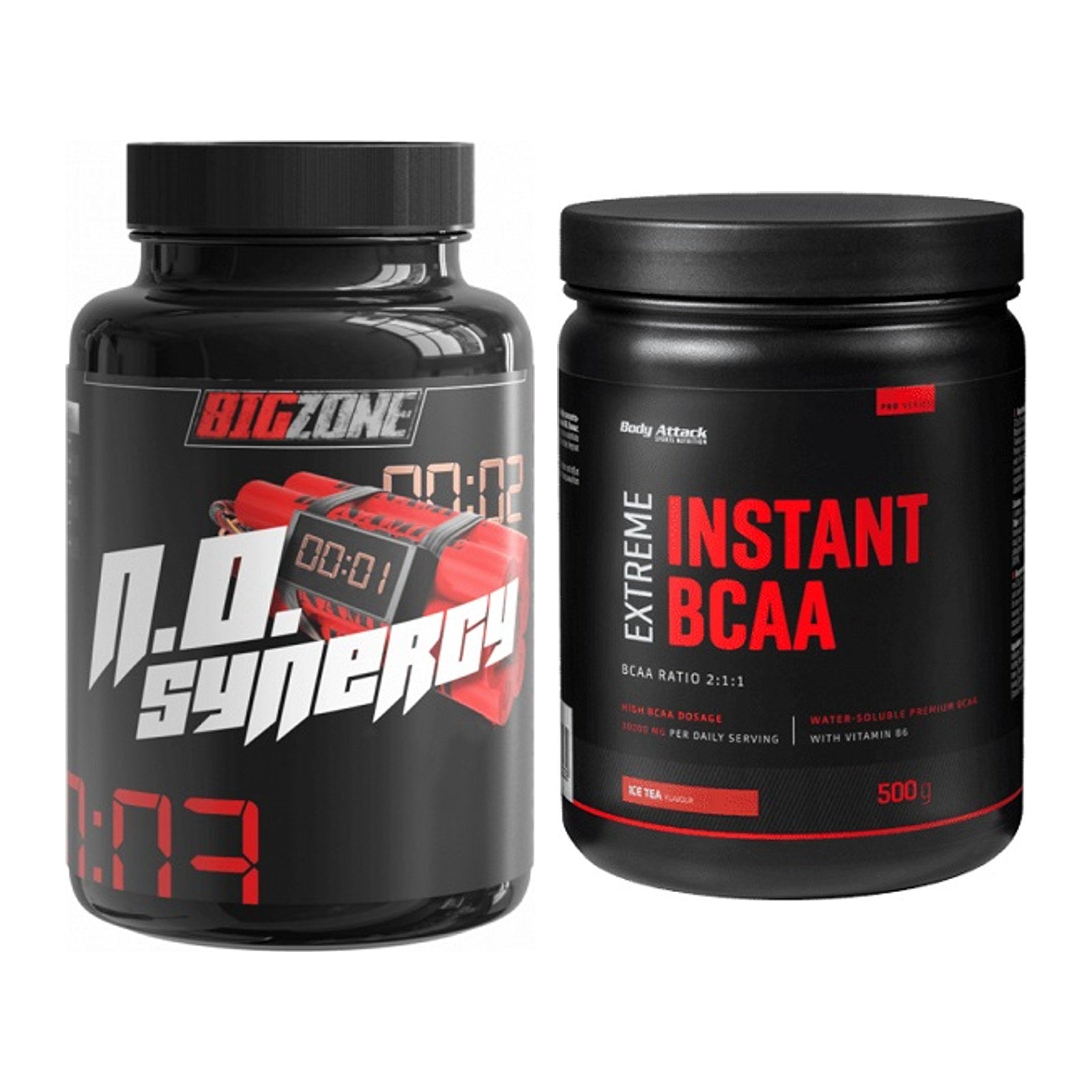 Trainings-Set: Big Zone N.O Synergy + Body Attack Instant BCAA Extreme – alle enthaltenen Artikel