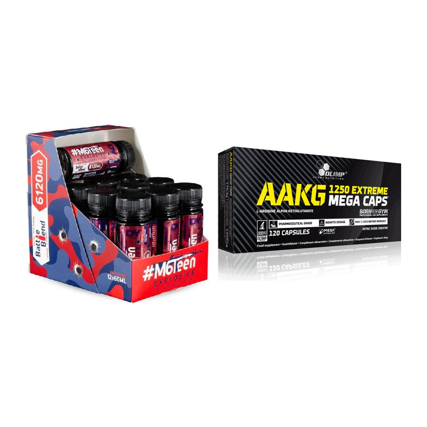 Trainings-Set: DY Nutrition M6Teen + Olimp AAKG Extreme Mega – alle enthaltenen Artikel