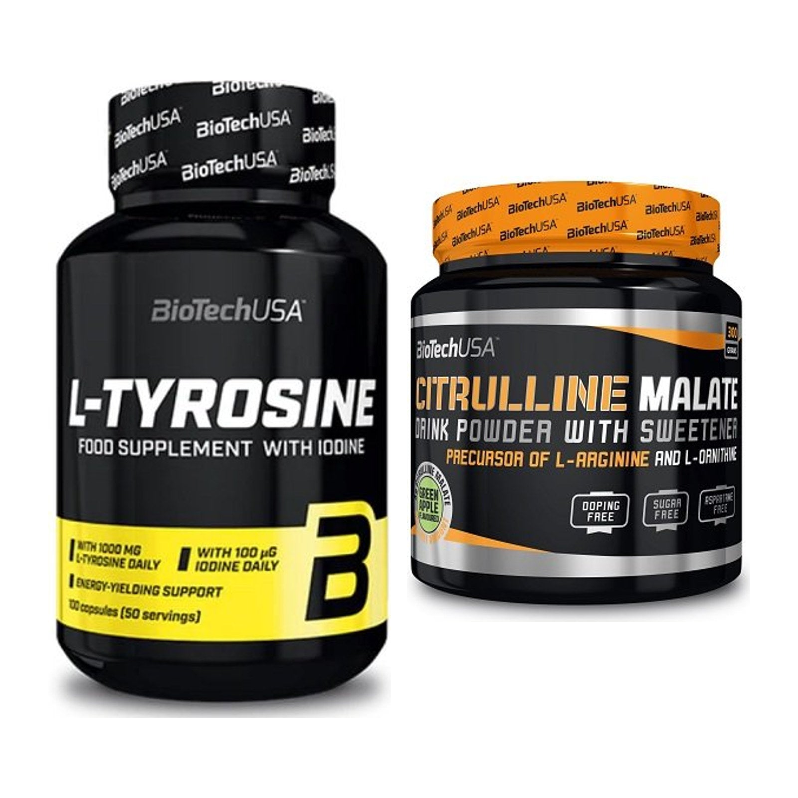 Trainings-Set: BioTech Tyrosine + BioTech Citrulline Malate – alle enthaltenen Artikel