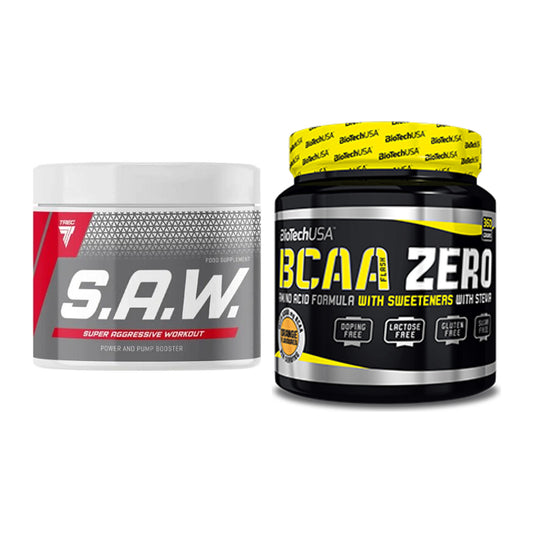 Trainings-Set: Trec Nutrition SAW Booster + BioTech BCAA Zero – alle enthaltenen Artikel