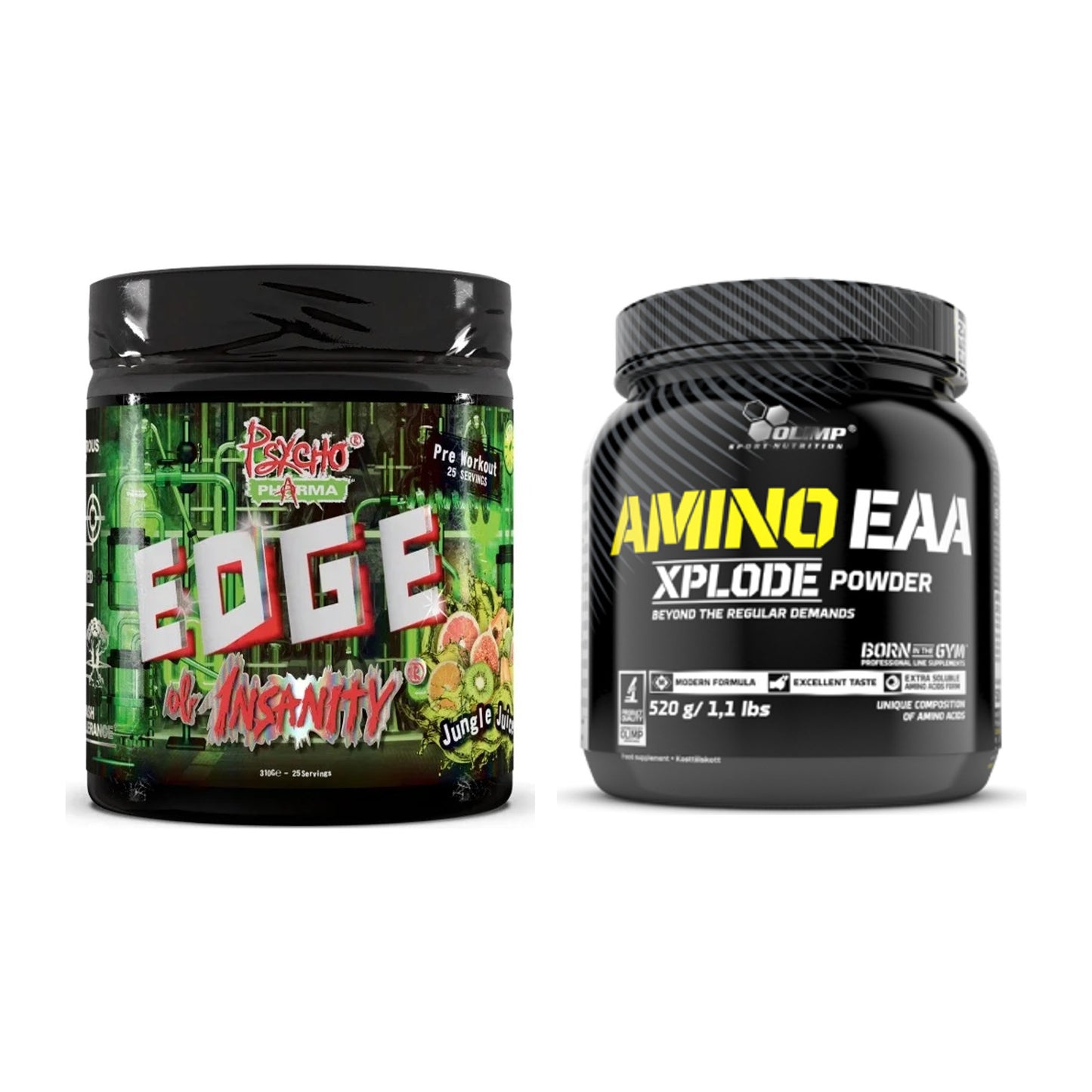 Trainings-Set: Psycho Pharma Edge + Olimp Amino EAA Xplode – alle enthaltenen Artikel