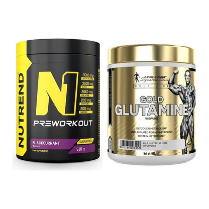 Trainings-Set: Nutrend N1 Preworkout + Kevin Levrone GOLD Glutamine – alle enthaltenen Artikel