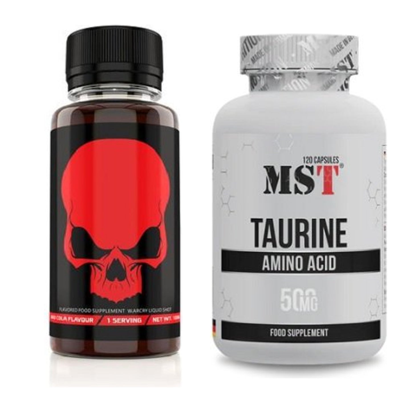 Trainings-Set: Genius Nutrition Warcry Liquid + MST Taurine – alle enthaltenen Artikel