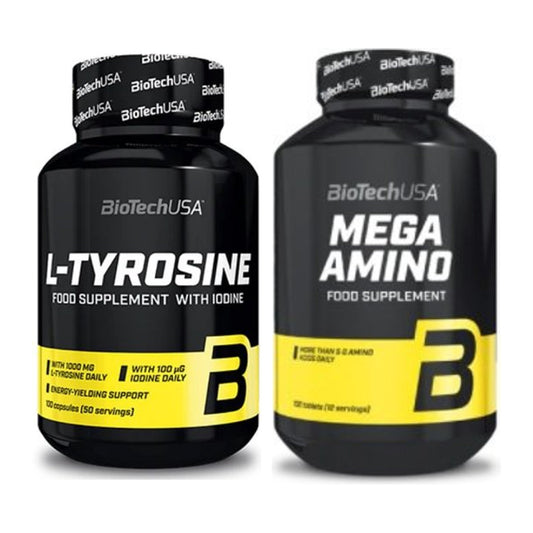 Trainings-Set: BioTech Tyrosine + BioTech Mega Amino – alle enthaltenen Artikel
