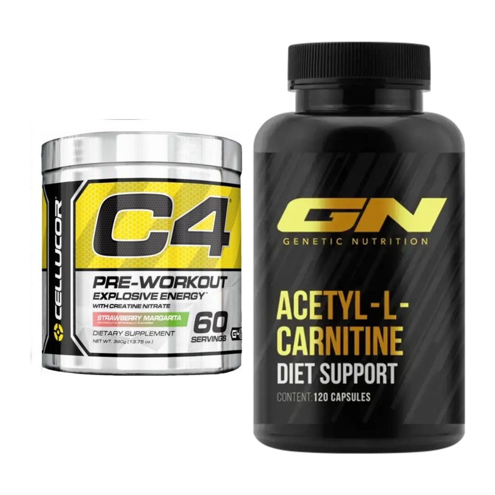 Trainings-Set: Cellucor C4 Original 60 Serv. + GN Acetyl L-Carnitin – alle enthaltenen Artikel