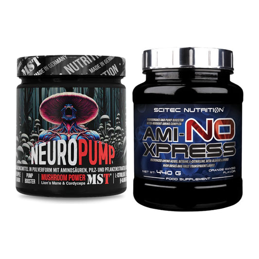 Trainings-Set: MST NeuroPump 270g (Red + Scitec Ami-NO Xpress 440g – alle enthaltenen Artikel