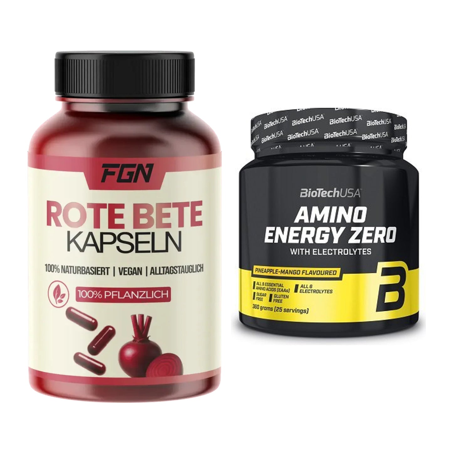 Trainings-Set: FGN Rote Beete + BioTech Amino Energy Zero – alle enthaltenen Artikel