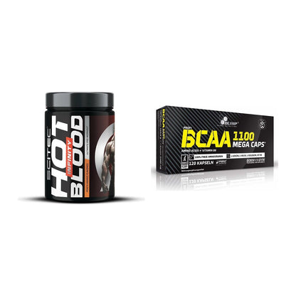 Trainings-Set: Scitec Hot Blood INFINITY + Olimp BCAA Mega Caps – alle enthaltenen Artikel